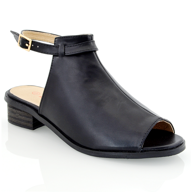 womens black closed toe sandals
