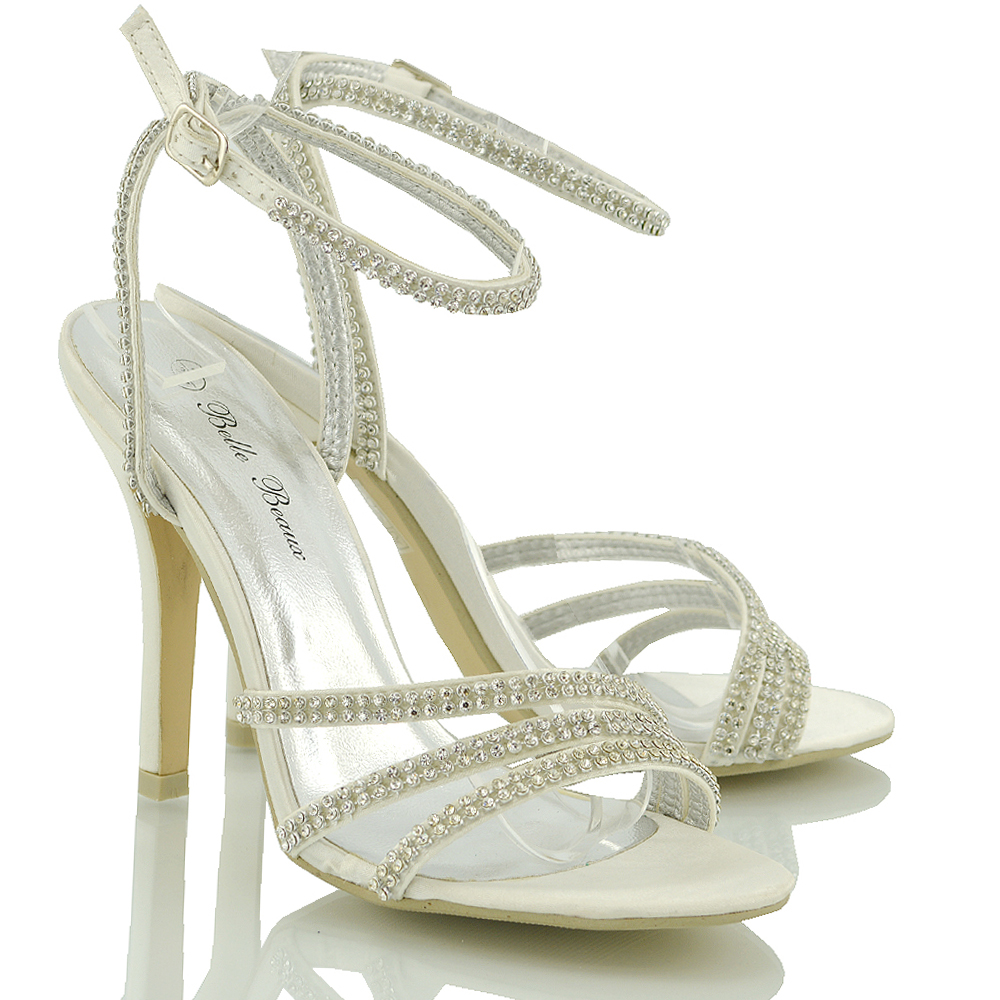 strappy bridal sandals